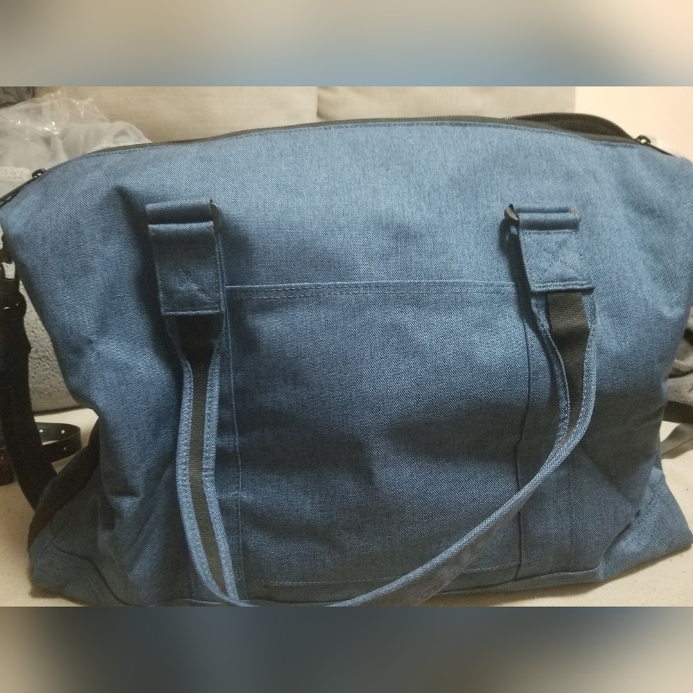 COPY - Herschel Tech Novel Duffle, Blue Crosshatch